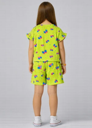 Select - Conjunto Infantil Feminino com Babado Verde - SELECT
