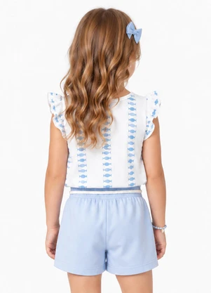 Select - Conjunto Infantil Feminino Estampado Branco - SELECT
