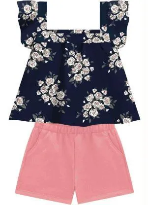 Milon - Conjunto Infantil MeninaMarinho - MILON