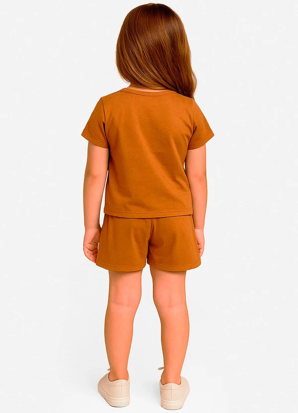 Select - Conjunto Infantil Feminino Marrom 2