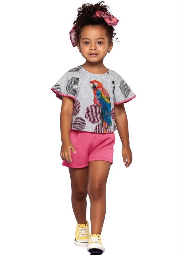 Nanai - Conjunto Infantil Feminino Mescla