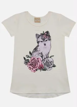 Milon - Conjunto Infantil MeninaOff White - MILON