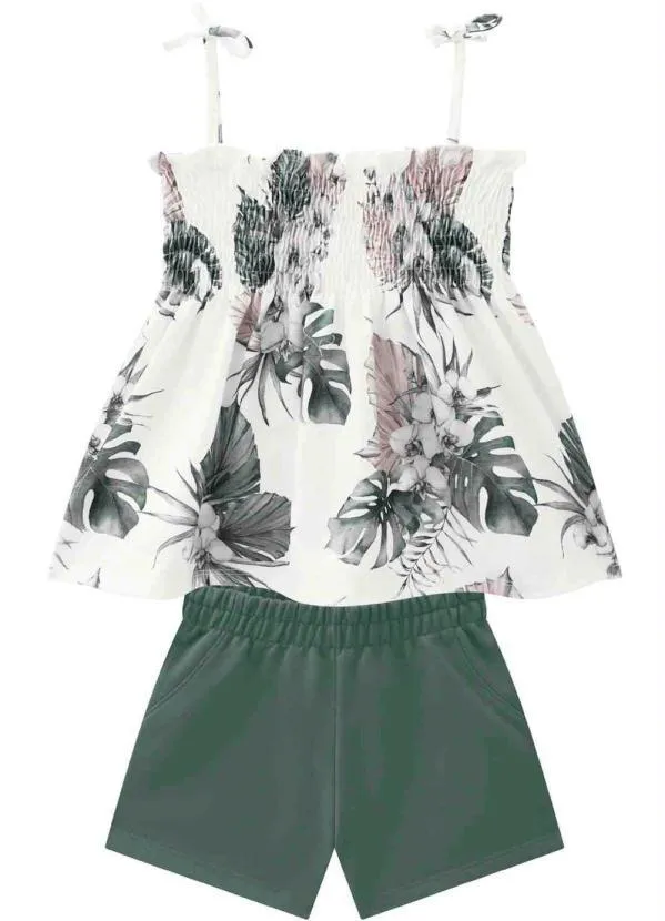 Milon - Conjunto Infantil MeninaOff White