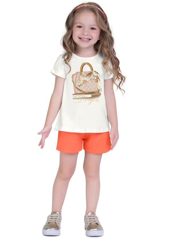 Milon - Conjunto Infantil Feminino Off White