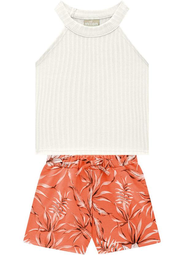 Milon - Conjunto Infantil Feminino Off White