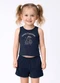 Select - Conjunto Infantil Regata e Short Preto - variação: Azul