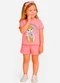 Select - Conjunto Infantil Feminino Marrom - variação: Rosa