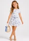 Select - Conjunto Infantil Feminino Saia e Blusa Branco - variação: Bege