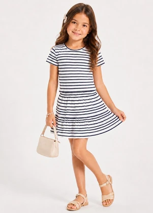 Select - Conjunto Infantil Feminino Saia e Blusa Branco - SELECT