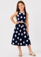 Select - Conjunto Infantil Feminino Saia e Regata Bege - variação: Azul