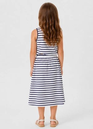 Select - Conjunto Infantil Feminino Saia e Regata Branco - SELECT