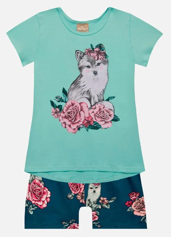 Milon - Conjunto Infantil MeninaVerde