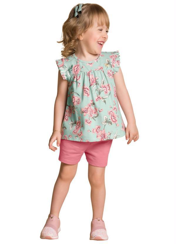 Milon - Conjunto Infantil Feminino Verde