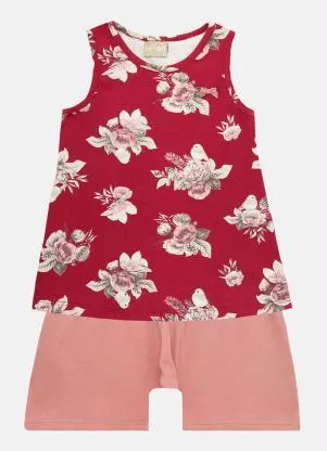 Milon - Conjunto Infantil MeninaVermelho - MILON