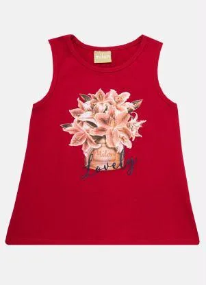 Milon - Conjunto Infantil MeninaVermelho - MILON