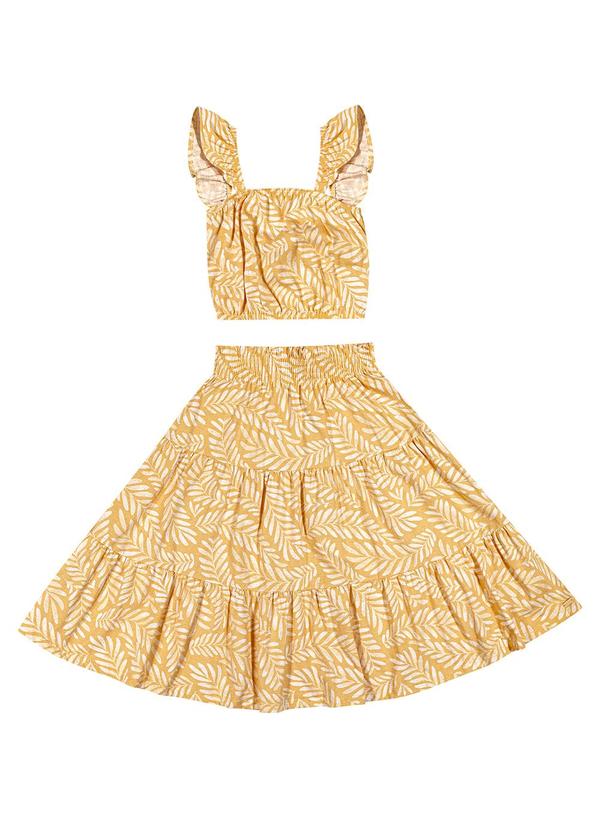 Colorittá - Conjunto Infantil  Folhagens Colorittá Amarelo
