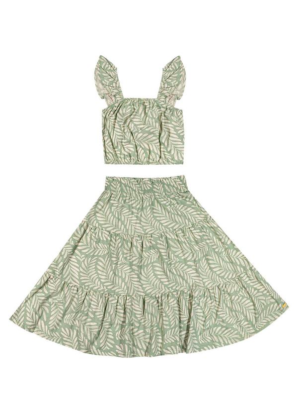 Colorittá - Conjunto Infantil  Folhagens Colorittá Verde