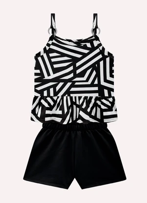 Kyly - Conjunto Infantil Formas Geométricas Preto - KYLY
