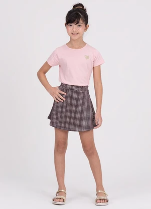 Vida Costeira - Conjunto Infantil Holographic Heart Rosa - VIDA COSTEIRA