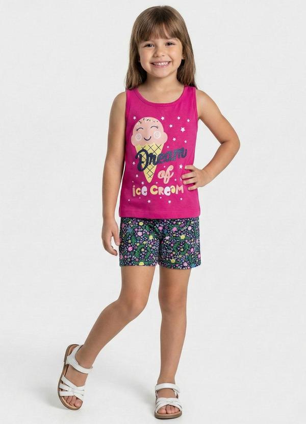Turminha - Conjunto Infantil Ice Cream Rosa