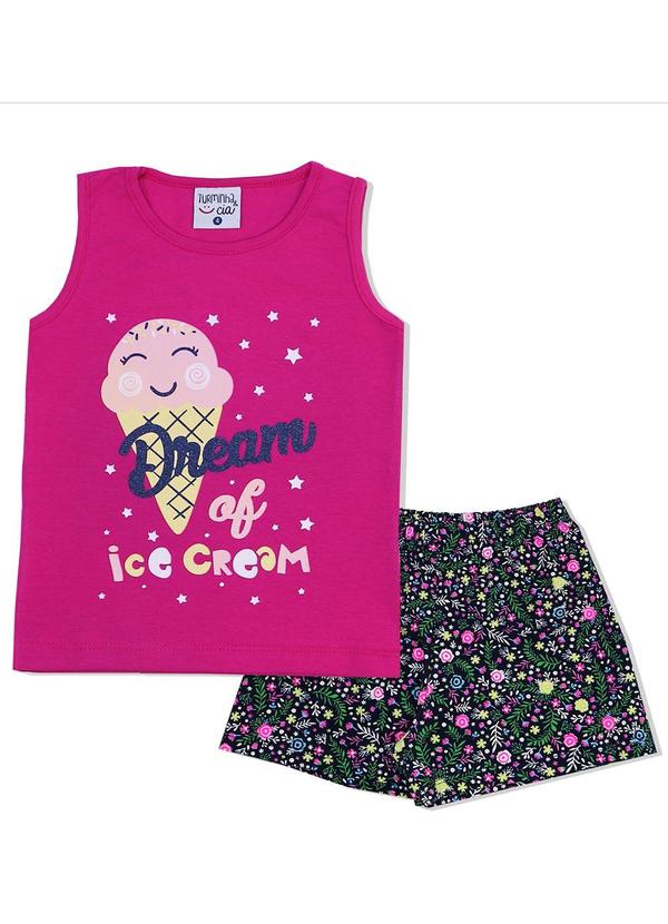 Turminha - Conjunto Infantil Ice Cream Rosa 2