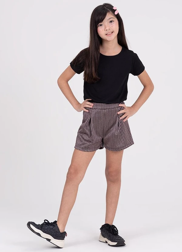 Vida Costeira - Conjunto Infantil Jacquard Shine Preto 1