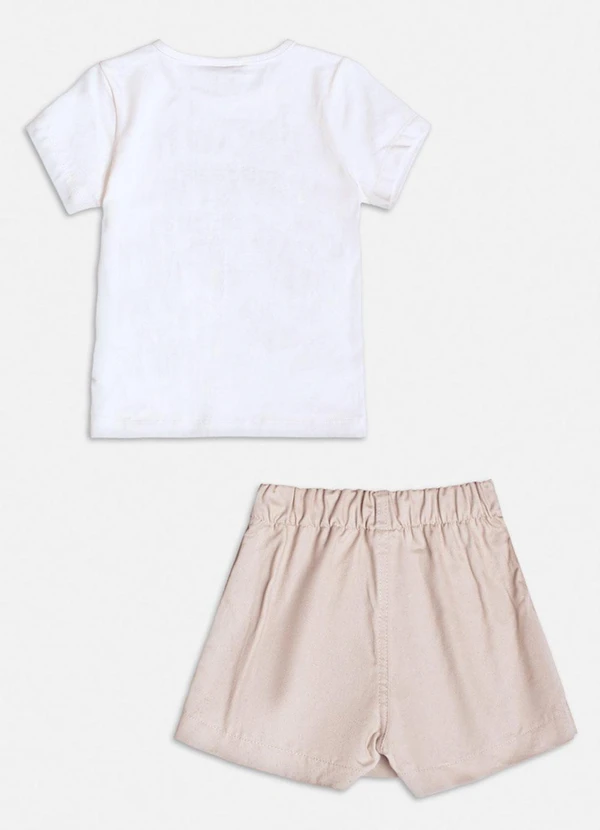 Momi - Conjunto Infantil Lettering com Strass Branco 2