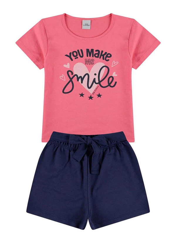 Vida Costeira - Conjunto Infantil Make Me Smile Rosa 2