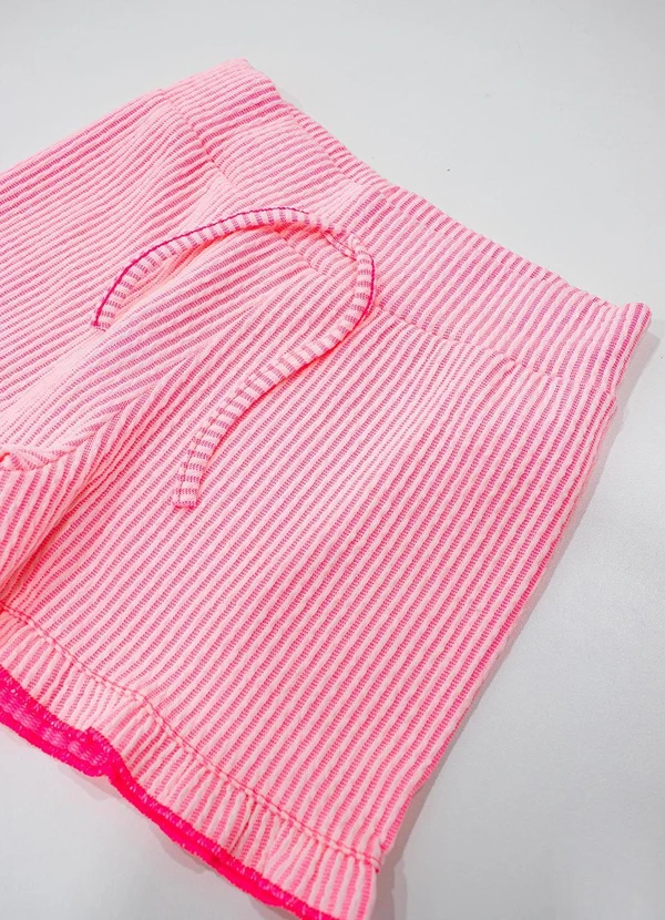 Turminha - Conjunto Infantil Malha Lisvet Rosa 4