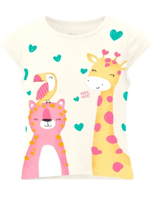Brandili - Conjunto Infantil Meia Malha Animais Bege - BRANDILI