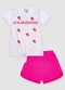 Yend's Kids - Conjunto Infantil Meia Malha Rosa - variação: Rosa