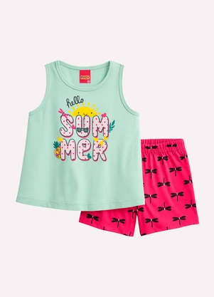 Kyly - Conjunto Infantil Menina Abacaxi Verde - KYLY