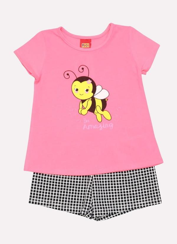 Kyly - Conjunto Infantil Menina Abelha Pink 1