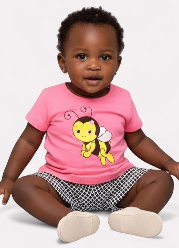 Kyly - Conjunto Infantil Menina Abelha Pink 2