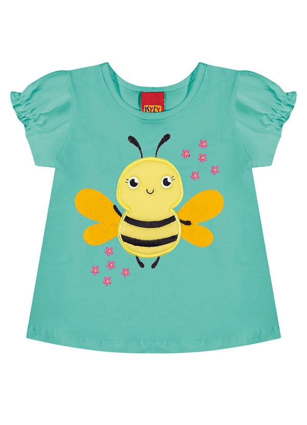 Kyly - Conjunto Infantil Menina Abelha Verde 2