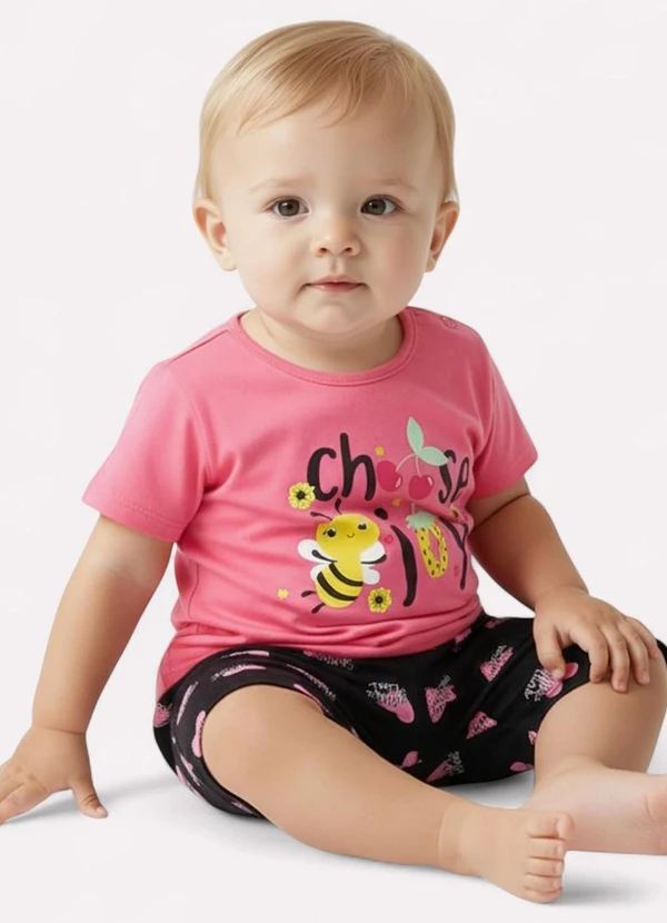 Kyly - Conjunto Infantil Menina Abelhinha Rosa 2