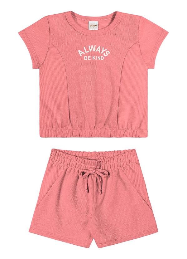 Elian - Conjunto Infantil Menina Always Elian Rosa