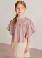 Colorittá - Conjunto Infantil Menina Amplo Xadrez Marrom - variação: Marrom