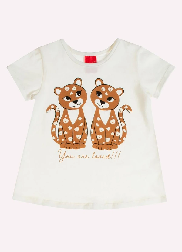 Kyly - Conjunto Infantil Menina Animal Print Off White 2
