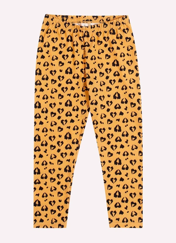 Kyly - Conjunto Infantil Menina Animal Print Preto 3