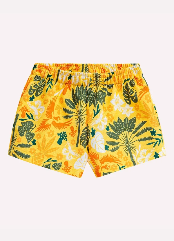 Nanai - Conjunto Infantil Menina Araras Amarelo 3