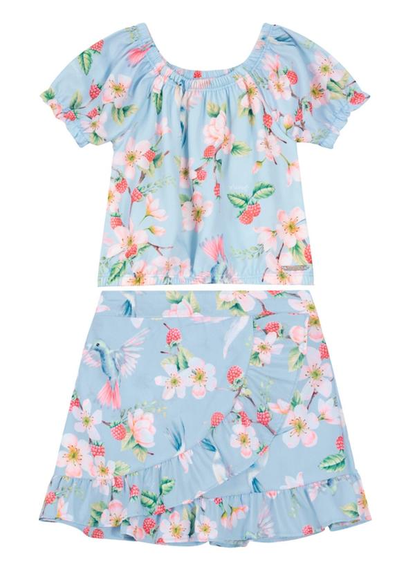 Brandili Mundi - Conjunto Infantil Menina Azul 2