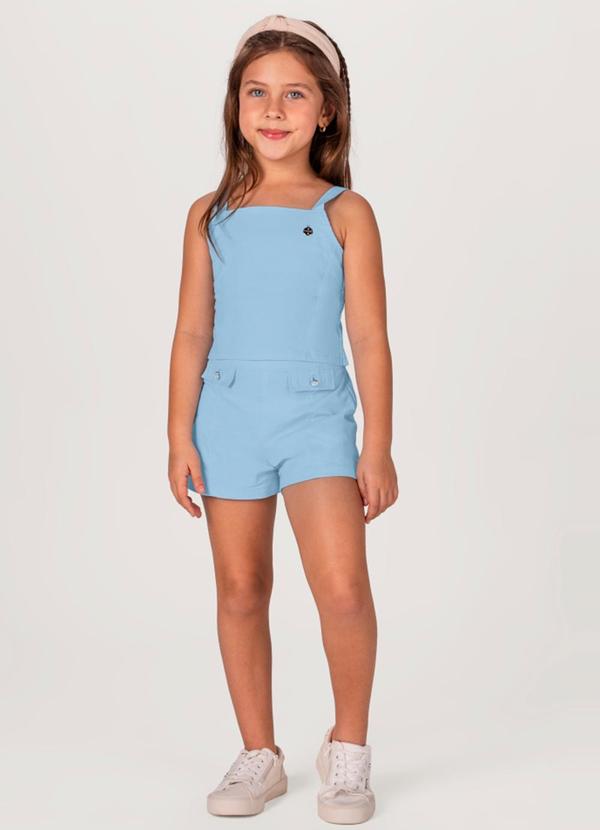 Brandili Mundi - Conjunto Infantil Menina Azul