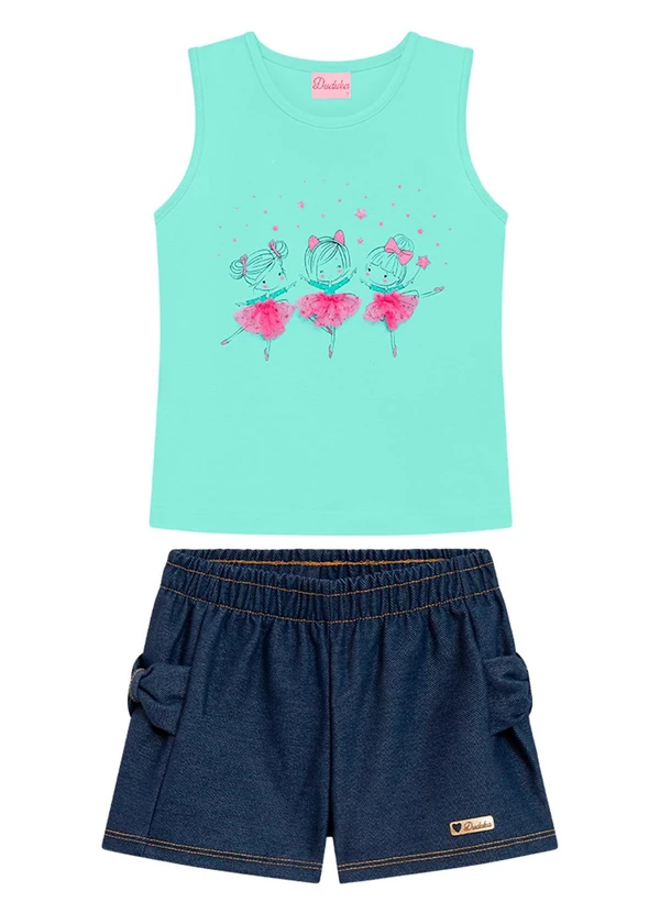 Duduka - Conjunto Infantil Menina Azul