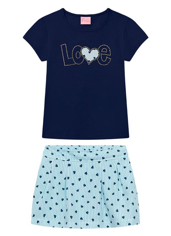 Duduka - Conjunto Infantil Menina Azul