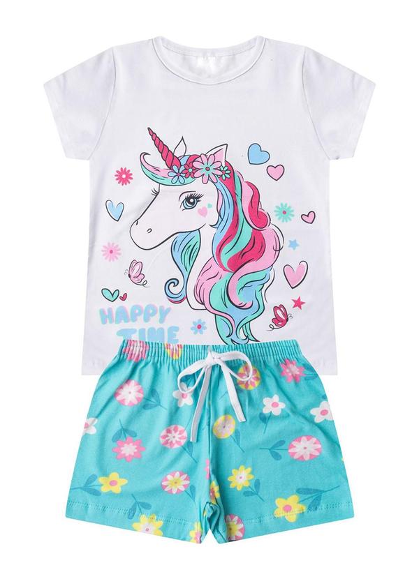 Select - Conjunto Infantil Menina Básico Curto Branco 1