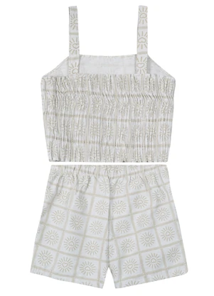 Mundi - Conjunto Infantil Menina Bege - MUNDI