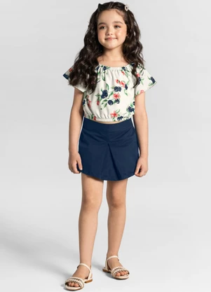 Brandili Mundi - Conjunto Infantil Menina Bege - BRANDILI MUNDI
