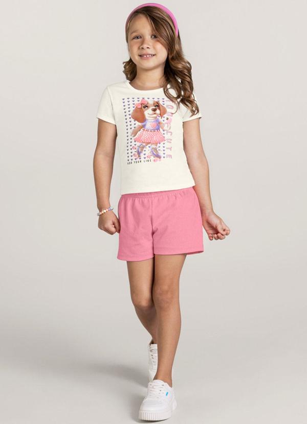 Brandili - Conjunto Infantil Menina Bege