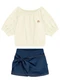 Duduka - Conjunto Infantil Menina Bege - variação: Bege
